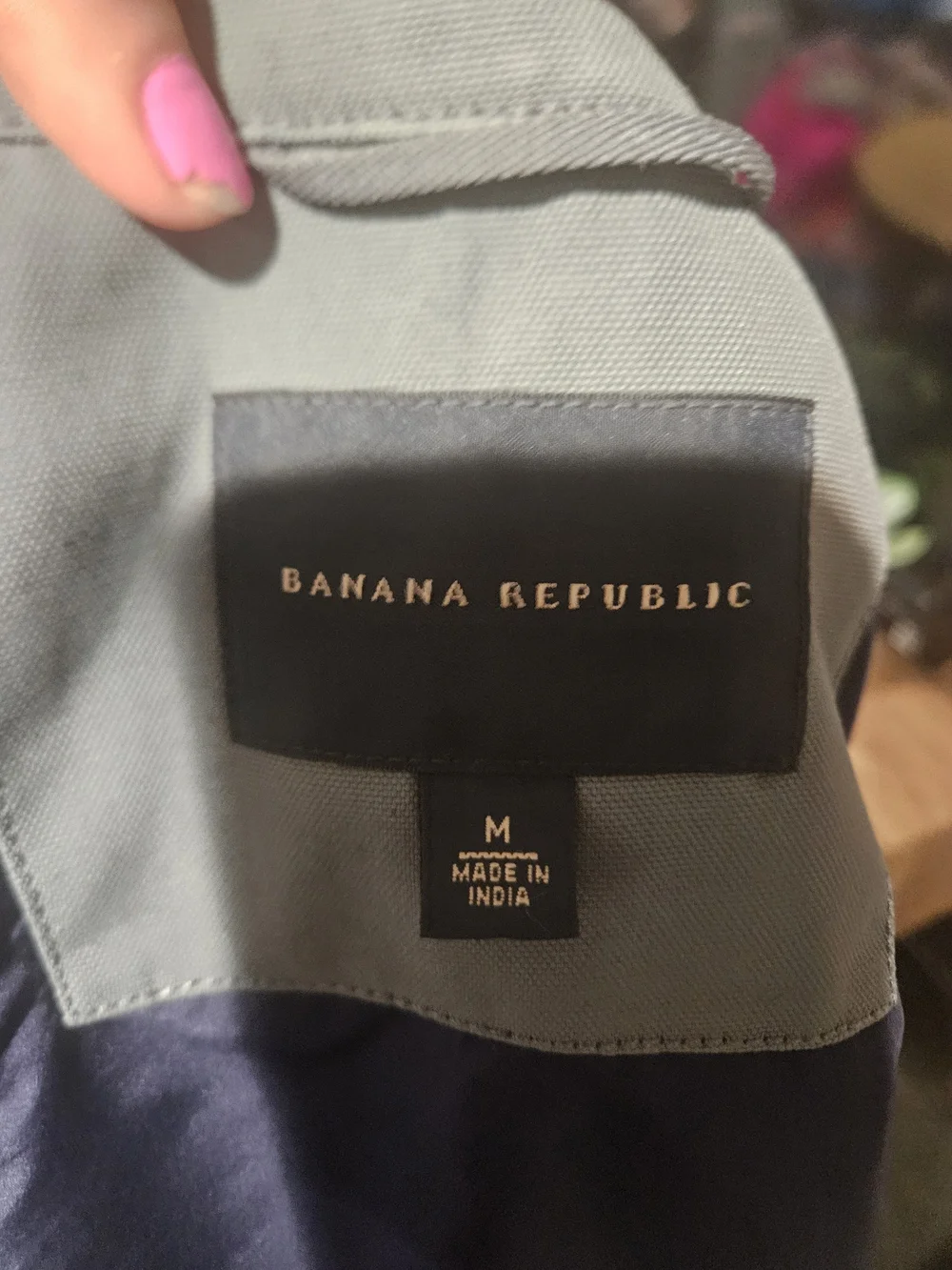 Banana Republic Gray Utility Zip Jacket | Modern Minimalist Lightweight Coat. MD